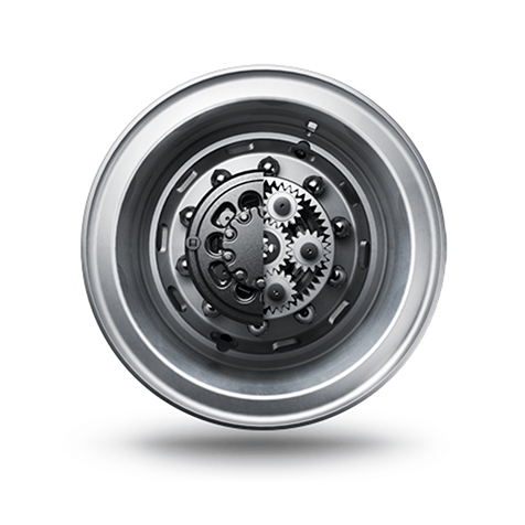 ပတ်လမ်းပုံစံစက်ယန္တရားအလယ်ရှိ ဂီယာများ