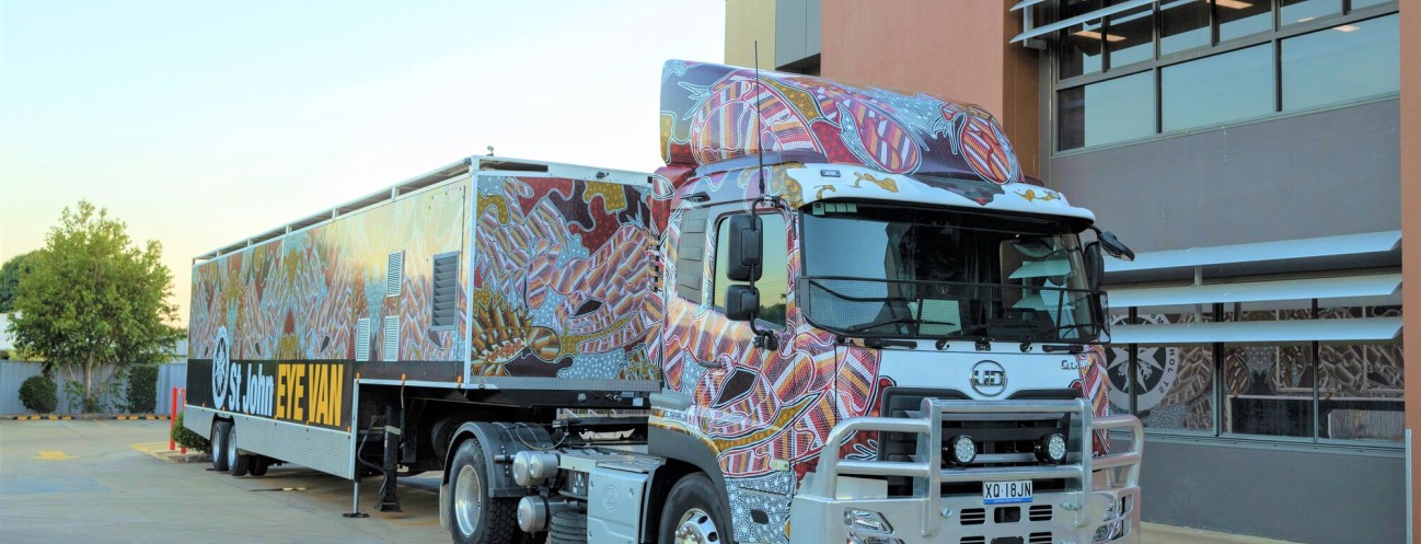 The St John Eye Van in Bundaberg